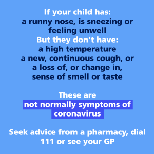 COVID Not normally Symptoms