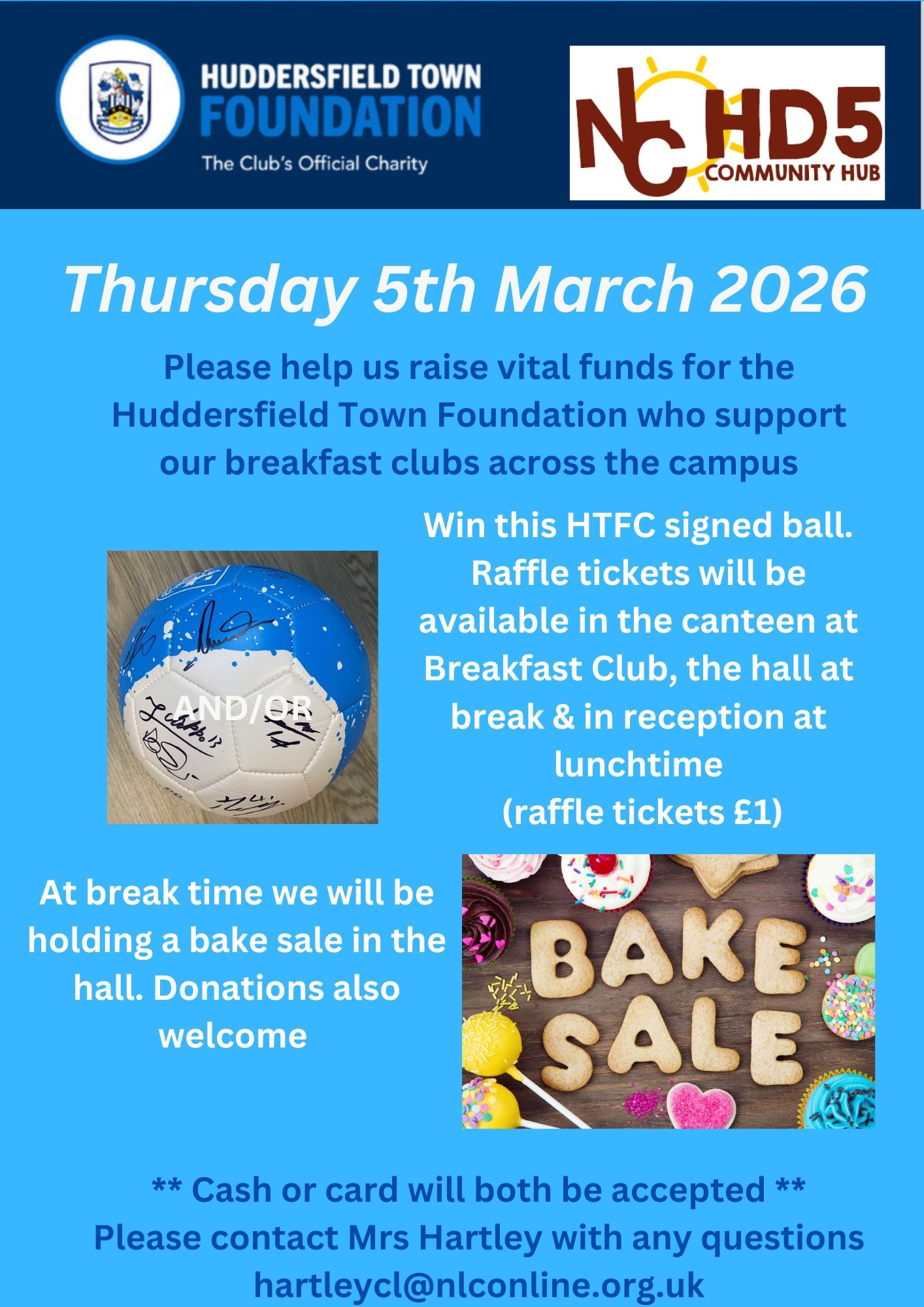 HTF Fundraiser Thur 5th March