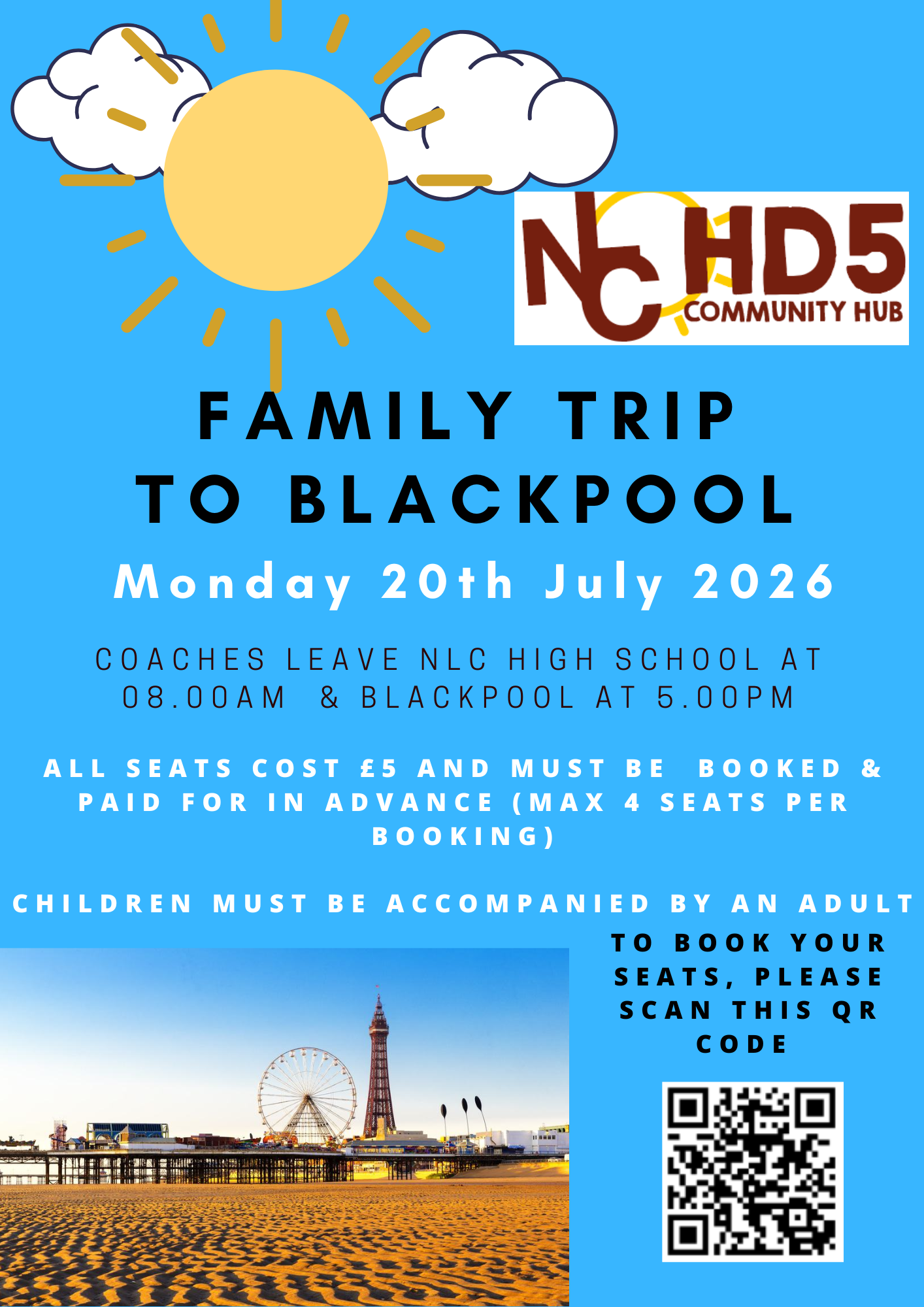 2026 JULY FAMILY TRIP TO BLACKPOOL